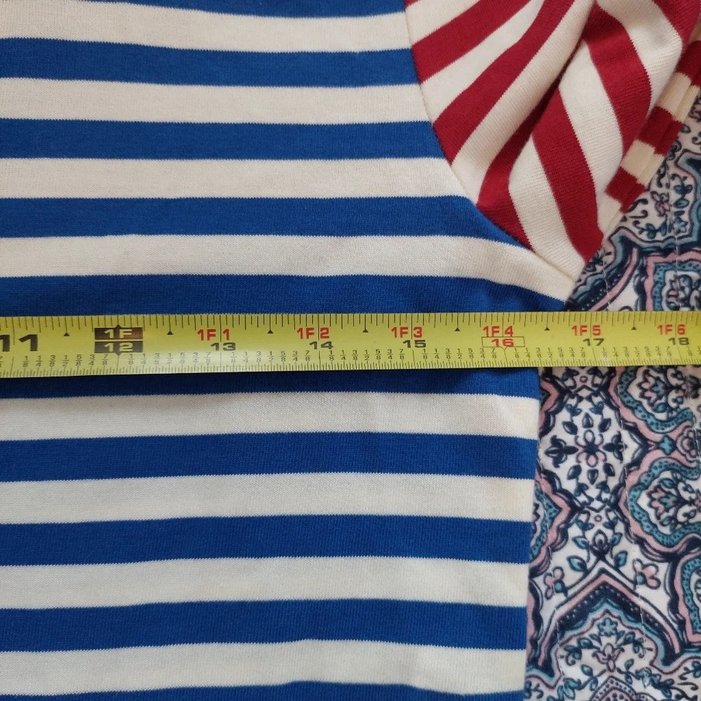 J. Crew Sammie Stripe Baltic 3/4 Sleeve Lace Up Nautical Maxi Dress Size XXS NWT